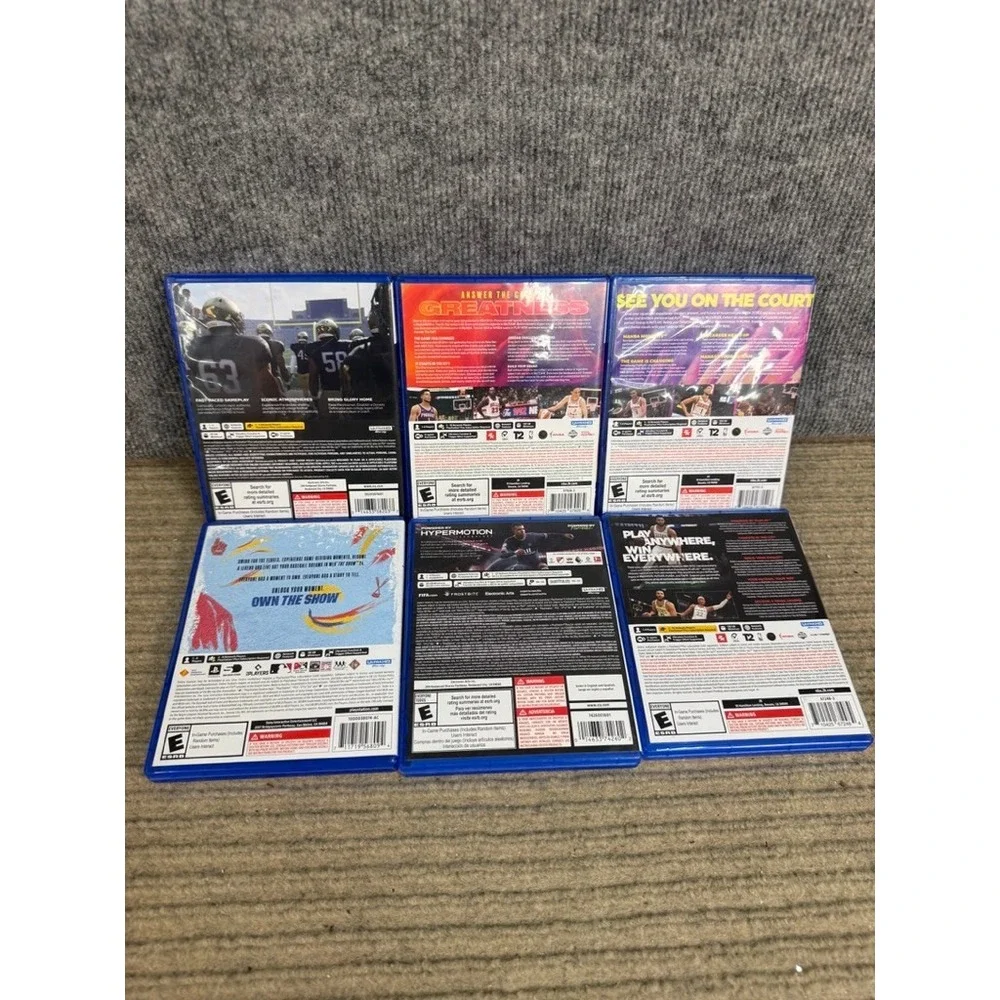 PS5 Sports Game Lot College Football 25 NBA 2K25 2K24 2K23 MLB Show 24 FIFA 22